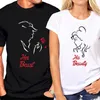 Women's T-Shirt Couple T Shirt For Lovers Short Sleeve O Neck Summer Clothes Women Print Beautiful Girl