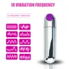 Mini kogels vibrator USB oplaadbare clitorale vagina massager 10 modi van waterdichte g-spot vibrators seksspeeltjes voor vrouwen paar