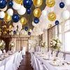 Decorazione per feste 102 pezzi Set palloncini oro blu navy Kit arco ghirlanda Compleanno ragazzo Baby Shower Coriandoli in lattice Arche Ballon Supplies255S