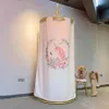 IRON clothing store corner dressing room Commercial Furniture simple disassembly cotton linen canvas printing DIY changing rooms