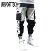 Cargo Mężczyźni Spodnie Spodnie Hip Hop Joggers Nastolatek Chłopcy Spodnie Pocket Casual Techwear Harem Streetwear Spodnie Student Spodnie Dresy 210723