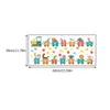 Wall Stickers 2 Sheets Cartoon Train Modeling Alphabet Decals Decorative