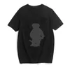 2022SSWHOLESALE 아메리칸 라운드 넥 폴로 티셔츠 고품질 100%면 곰 짧은 슬리브 캐주얼 티셔츠 인쇄 곰 패턴 S-3XL
