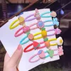 Hair Clips & Barrettes 10Pcs/Set Cartoon Animal Fruit Fur Hairpin Girl Lovely Baby Sweet Children's Fashion Accessories