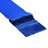 Gratis 10PCS Royal Blue Satin Table Löpare 12 "x 108 '' 'bröllopsfest bankettdekorationer 30cm 275cm 210708