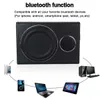 800W 8 "Bluetooth Car Amplifier Car Audio Slim Seat Active Subwoofer베이스 스피커 자동 우퍼 음악 플레이어