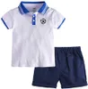 Set di vestiti per neonati estivi T-shirt POLO per bambini + pantaloncini 2 pezzi Tuta da bambino Tuta da bambino per abbigliamento per bambini