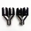 1 Pair Real Carbon Fiber Exhaust Pipe For M Performance Tail Tip Stainless steel Car Back Tips System