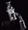 Fumeur XL XXL XXL BAND BANGER BANGER BANGER Cyclone Spinning Casquette Casquette et Gloine Terp Perle Insert 25mm pour DAB Resigues Bongs