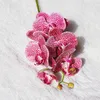 Heads Real Touch Orchid Latex Artificial Flowers for Home Room Decor Living Decoration Flores Artificiales Decorative Wreaths2310