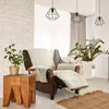 Cadeira cobre capa de reclinação super macia almofada de tecido de pelúcia para sala de estar de veludo protetor de couro móveis