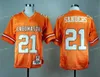 NCAA Oklahoma State Cowboys #21 Barry Sanders College voetbalshirts Ed Wit Oranje