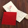 50pcs Rouge Laser Cut Invitations De Mariage Carte Creux Papillon Élégant Carte De Voeux Enveloppes De Noce Faveurs Décoration SH190923