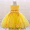 New 2021 Autumn Newborn Baby Clothing Baby Girl Dresses Infant Wedding Dresses For Girls Party First Birthday Princess Dresses G1129
