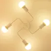 Art Spider Retro Edison Bulb Vintage Drewno Loft Light Modern LED Home Decor Decor Optopienia