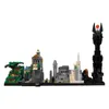 City Buildings Back to the Future Castle House MOC Movie Skyline Architecture Building Blocks Bricks City Toys For Kids X0503