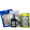 100st / lot återförslutningsbara väskor Självförseglingsförvaringspåse med fönsterluftskyddsförpackningsfoliepåse för kaffe smycken