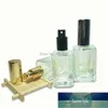 Perfume Spray Bottle 50ML Square Clear Glass Parfum Empty Cosmetic Packaging Container Refillable Atomizer 5pcs