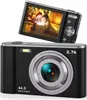 Digital videokamera roterande skärm HD vlogging videokamera för facebook wifi bärbar handhållen 16x zoom 30mp fotografering handycam