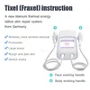 2 القبضات Tixel Thermal Scractal RF آلة الصباغ ندوب إزالة علامات إزالة معدات تجميل تجديد الجلد