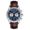 MEXDA Brand Hommes Regardez Bande en cuir Tachymètre Chronographe Chronographe Sapphire Glass Montre Montre Ristant Ristant Remoj