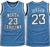 North Carolina Men Tar Heels 23 Michael Jersey UNC College Basketball Wear Koszulki Czarna Biała Niebieska koszula