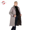 MODERN SAGA Autumn Women Coat Winter Warm Long Jacket Parka Femme Female Quilted Overcoat Fleece Liner 211216