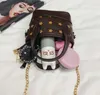 Handtassen Kinderen PU Print Baby Mini Portemonnee Schoudertassen Tiener Meisjes Messenger Chain Tas Leuke Kerstcadeaus