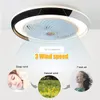 LED takfläkt med lampor 50 cm intelligent sovrum hem dekorativ ventilatorlampa smart app fjärrkontroll inomhusbelysning fixt236h