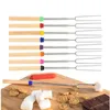 Telescoping Herbruikbare Barbecue Skewers Tool Rvs BBQ Tools Grill Braadstokken Camping Picknick Shish Kebab Marshmallow Stick Keuken Gadgets JY0883