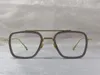 Modedesign männliche optische Brille 006 quadratischer K-Goldrahmen einfacher Stil transparente Brillen hochwertige klare Linse