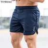 Mens shorts Calf-Length gyms Fitness Bodybuilding Casual Joggers workout Brand sporting short pants Sweatpants Sportswear 210629
