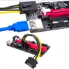 Schwarz PCI-E Riser 009s Karte PCIE PCI E Extender USB 3.0 Kabel SATA auf 6Pin Molex Adapterkabel Mining Riser für Video