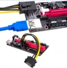 أسود pci-e الناهض 009s بطاقة pcie pci e موسع usb 3.0 كابل sata إلى 6pin molex محول الكابل التعدين الناهض الفيديو