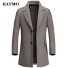 BATMO arrivée automne hiver haute qualité laine trench-coat hommes, vestes en laine pour hommes, taille plus M-4XL MN 211011