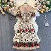 rose embroidered dresses