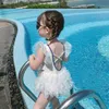 夏の子供のレースの王女の水着の女の子子供の子供のための赤ちゃん210702