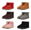 Alta Qualidade Aus 5854 Mulheres Curtas Botas de Neve Suave Soft Sheepskin Manter Botas de Pelúcia Quente Com Cartão Dust Bag Fine Birth Birthday presentes U5854