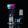 Glas Ash Catcher Waterpijp Shisha Water Percolators Vaste Rook Downstem Bowl Accessoires Mannelijke Thuis Frosted Top Rechte Siliconen Bong Olie Rig voor Pijpen