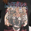 Black Tiger Head Graphic Boho Sudadera Mujer Otoño Invierno Manga larga O Cuello 100% Algodón Jersey Casual Vintage Sudaderas con capucha 210803