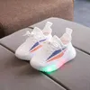 Size 21-30Child Breathable Lightweight Shoes Luminous Sneakers for Boys Girls Led Casual Sneakers Baby Toddler Shoes with Lights G1025