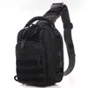 Outdoor fietsen enkele schouderpakket 1050d nylon schuine satchel tactische sporten wandelen camping klimmen mannen vrouwen rugzak Q0721