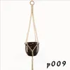 Panier de panier Poter Poter Tuck Net Handmade Macrame Plant Plant Flower Pot Poter For Wall Decoration Countyard Garden Decorations EEB4494