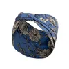 Sport brede hoofdbanden bloemenprint bowknot yoga stretch wrap haarband hoepels voor dames hoofdbands mode