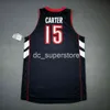 100% Cousu Vince Carter 2000 01 Jersey Hommes XS-5XL 6XL chemise maillots de basket Retro NCAA
