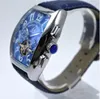 AAA Genève marque de luxe montre en cuir mécanique automatique hommes montres tourbillon squelette or hommes montre-bracelet