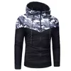 Män Causal Camouflage Print Sets Camo Jacka + Byxor 2PC TrackSuit Sportkläder Hoodies Sweatshirt Pant Suit Plus Size 211222