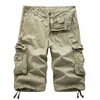 8 Colors Plus Size 29-48 Brand Summer Camouflage Loose Cargo Shorts Men Camo Summer Short Pants Homme Cargo Shorts NO BELT 210720
