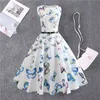 2021 meisjes jurk zomer floral print tieners jurken voor meisjes casual strand mouwloos met riem kleding kinderen vestido 11-20y G1218