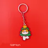 Christmas Gift Schoolbag Key Decoration Cartoon Snowman Acrylic Keychain for Sale